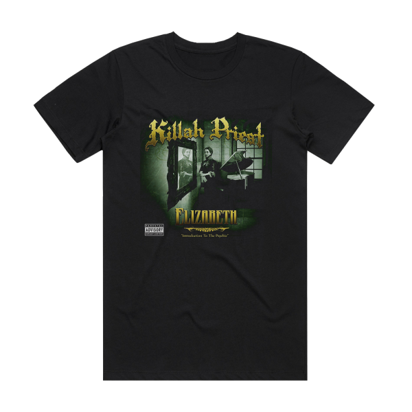 Killah Priest Elizabeth Introduction To The Psychic Album Cover T-Shirt Black