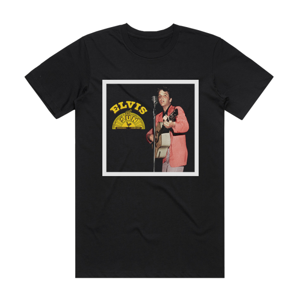 Elvis Presley Elvis At Sun Album Cover T-Shirt Black