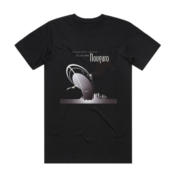 Claude Nougaro Embarquement Immdiat Album Cover T-Shirt Black