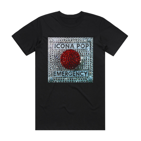 Icona Pop Emergency 1 Album Cover T-Shirt Black