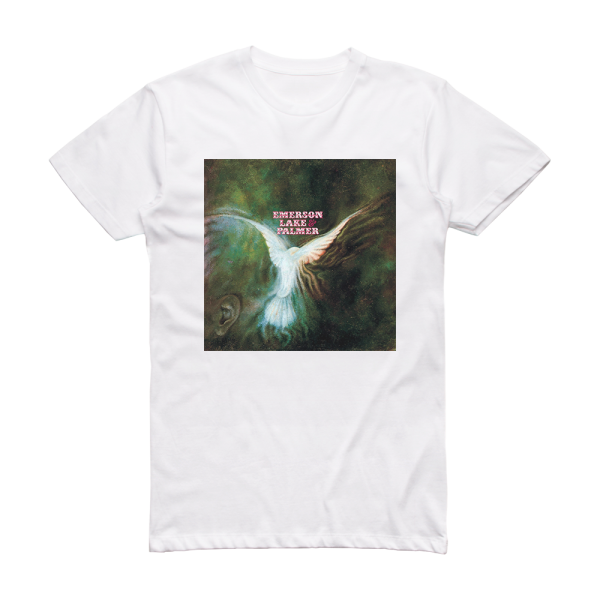 Emerson Lake & Palmer Emerson Lake Palmer 1 Album Cover T-Shirt White