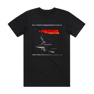 Keith Emerson Emerson Plays Emerson Album Cover T-Shirt Black