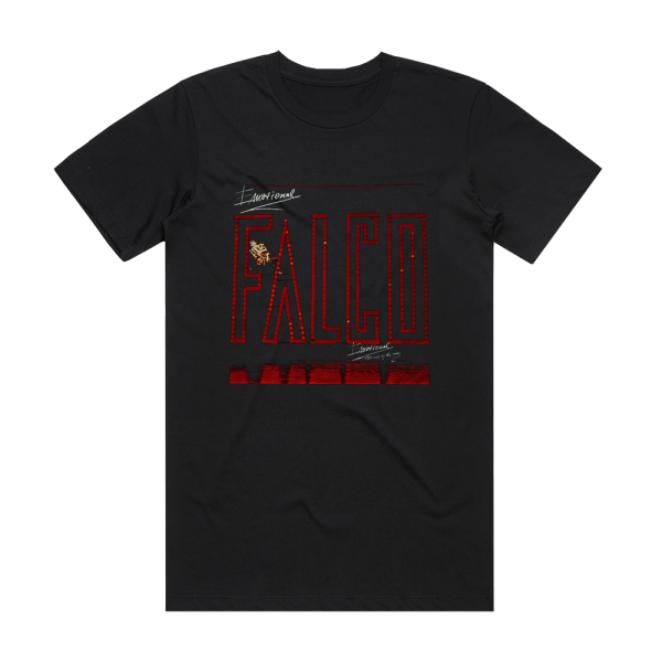 Falco Emotional Album Cover T-Shirt Black
