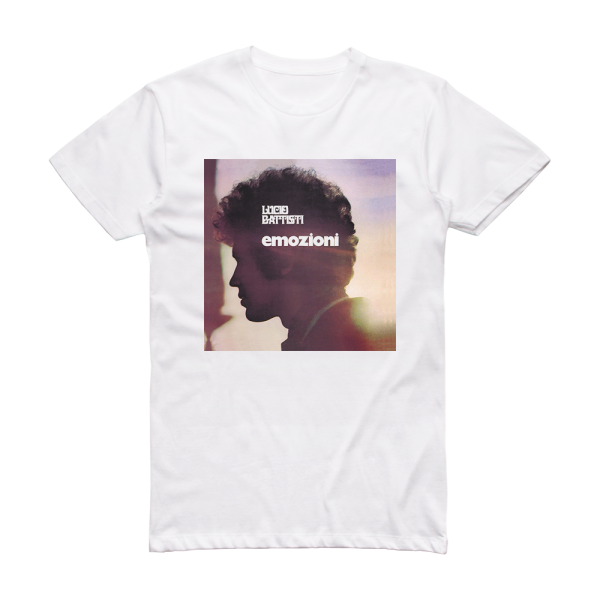 Lucio Battisti Emozioni Album Cover T-Shirt White