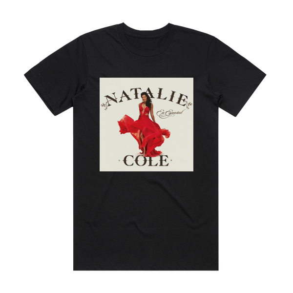 Natalie Cole En Espaol Album Cover T-Shirt Black