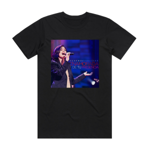 Claudia Gonzalez Enamorada De Tu Presencia Album Cover T-Shirt Black