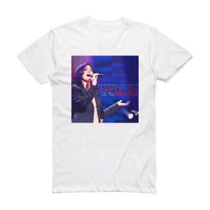 Claudia Gonzalez Enamorada De Tu Presencia Album Cover T-Shirt White