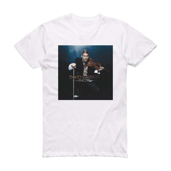 David Garrett Encore Album Cover T-Shirt White