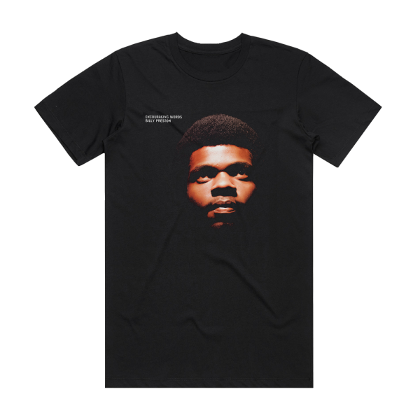 Billy Preston Encouraging Words Album Cover T-Shirt Black