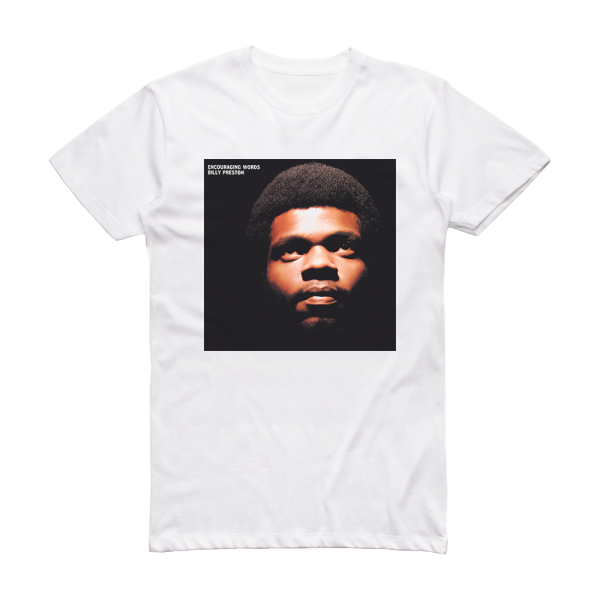 Billy Preston Encouraging Words Album Cover T-Shirt White