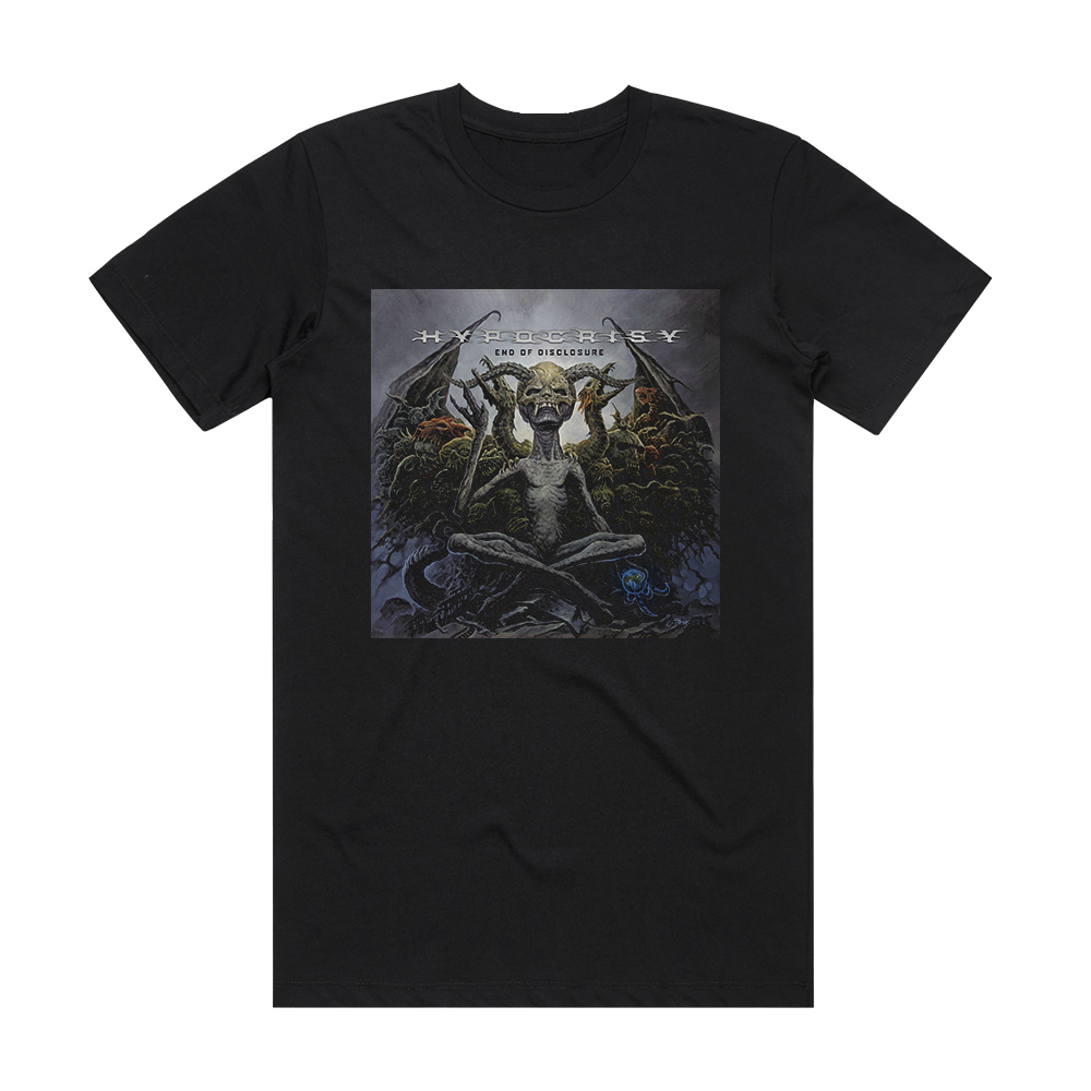 Hypocrisy End Of Disclosure Album Cover T-Shirt Black – ALBUM COVER T ...