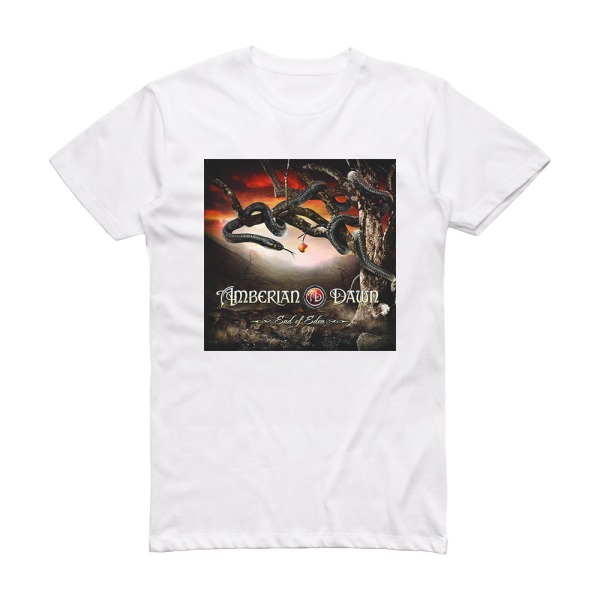 Amberian Dawn End Of Eden Album Cover T-Shirt White