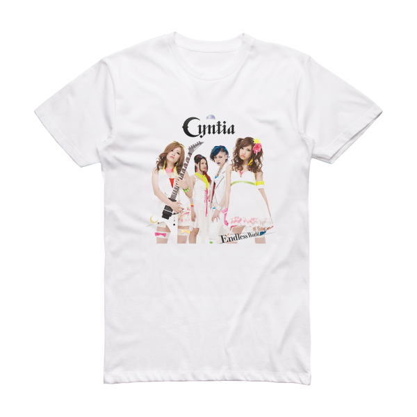 Cyntia Endless World 1 Album Cover T-Shirt White