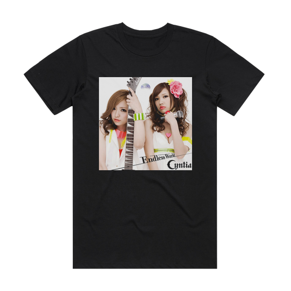 Cyntia Endless World 2 Album Cover T-Shirt Black