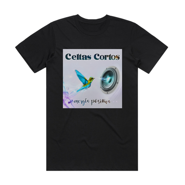 Celtas Cortos Energa Positiva Album Cover T-Shirt Black