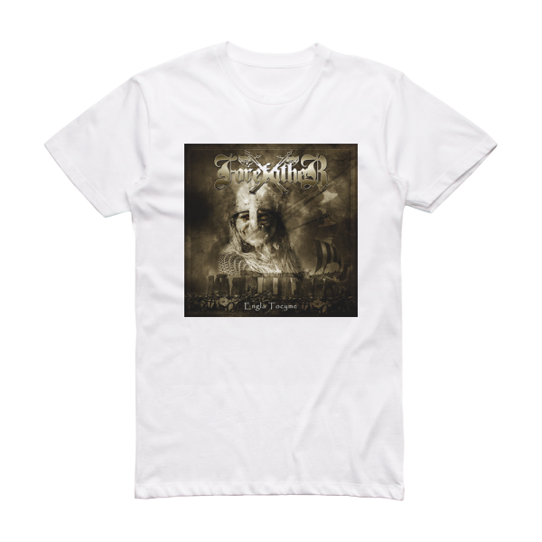 Forefather Engla Tocyme Album Cover T-Shirt White