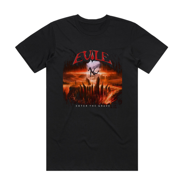 Evile Enter The Grave Album Cover T-Shirt Black