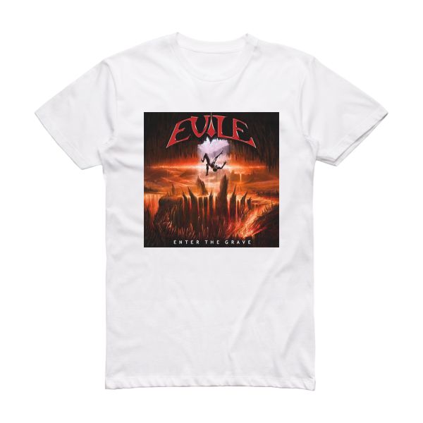 Evile Enter The Grave Album Cover T-Shirt White