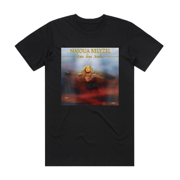 Najoua Belyzel Entre Deux Mondes Album Cover T-Shirt Black