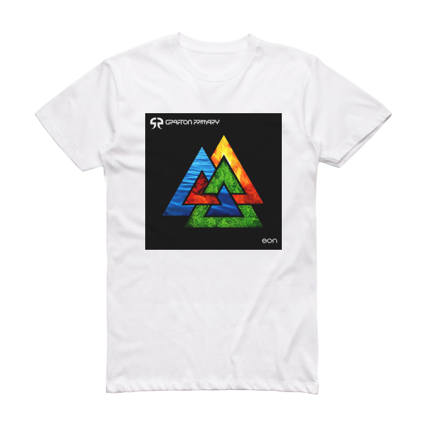 Grafton Primary Eon Album Cover T-Shirt White