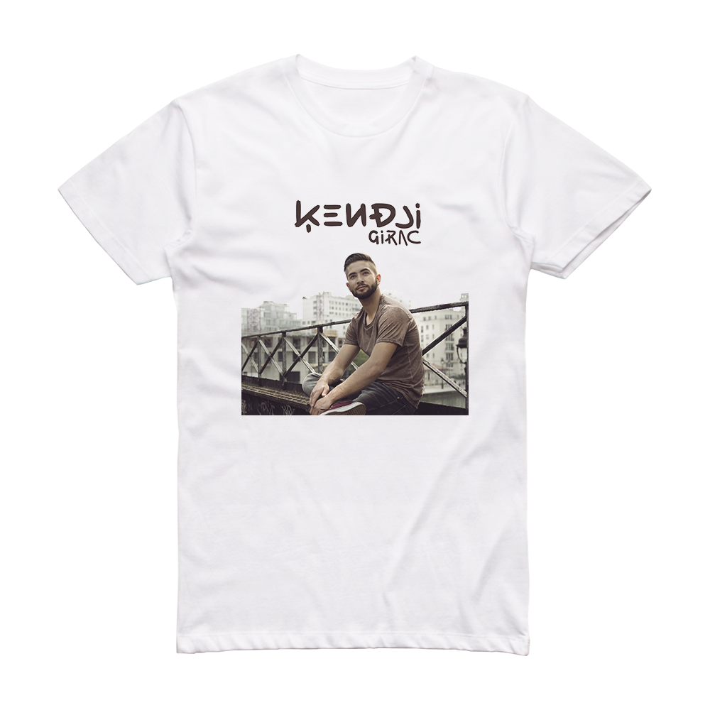 Kendji Girac Ep Album Cover T Shirt White ALBUM COVER T SHIRTS