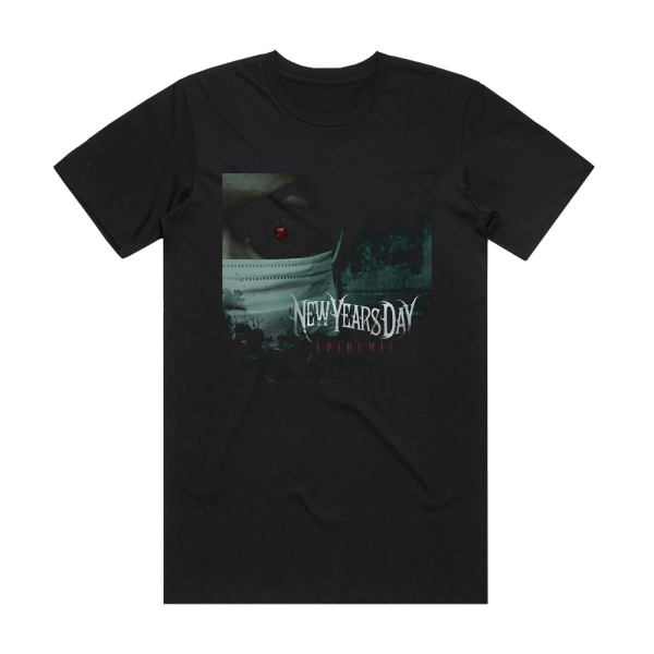 New Years Day Epidemic Album Cover T-Shirt Black