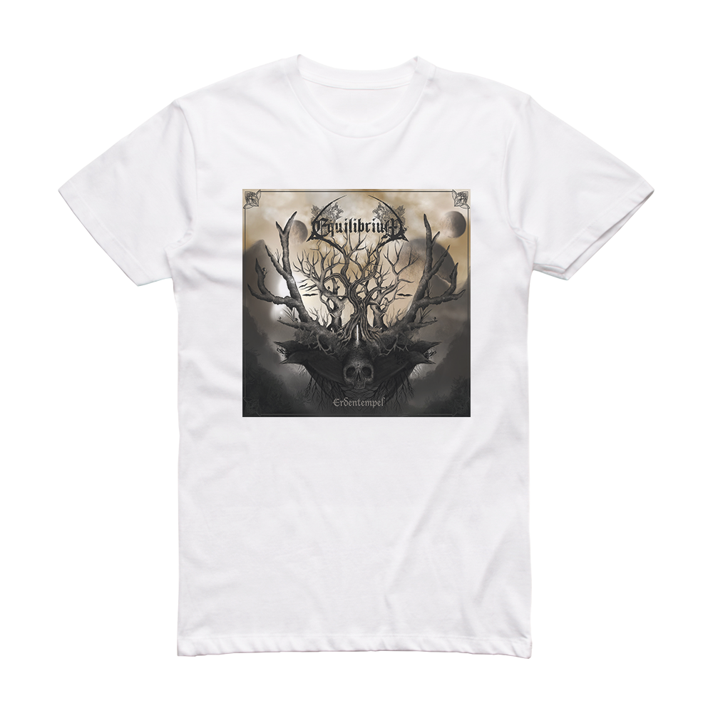 Equilibrium Erdentempel Album Cover T-Shirt White – ALBUM COVER T-SHIRTS