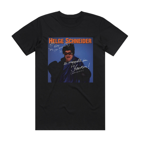 Helge Schneider Es Rappelt Im Karton Album Cover T-Shirt Black