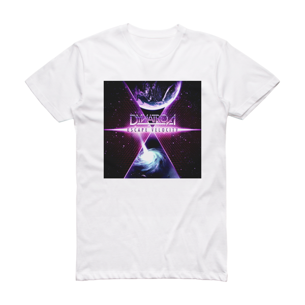 Dynatron Escape Velocity Album Cover T-Shirt White