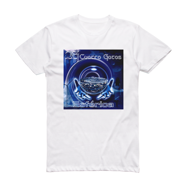 Cuatro Gatos Esfrica Album Cover T-Shirt White