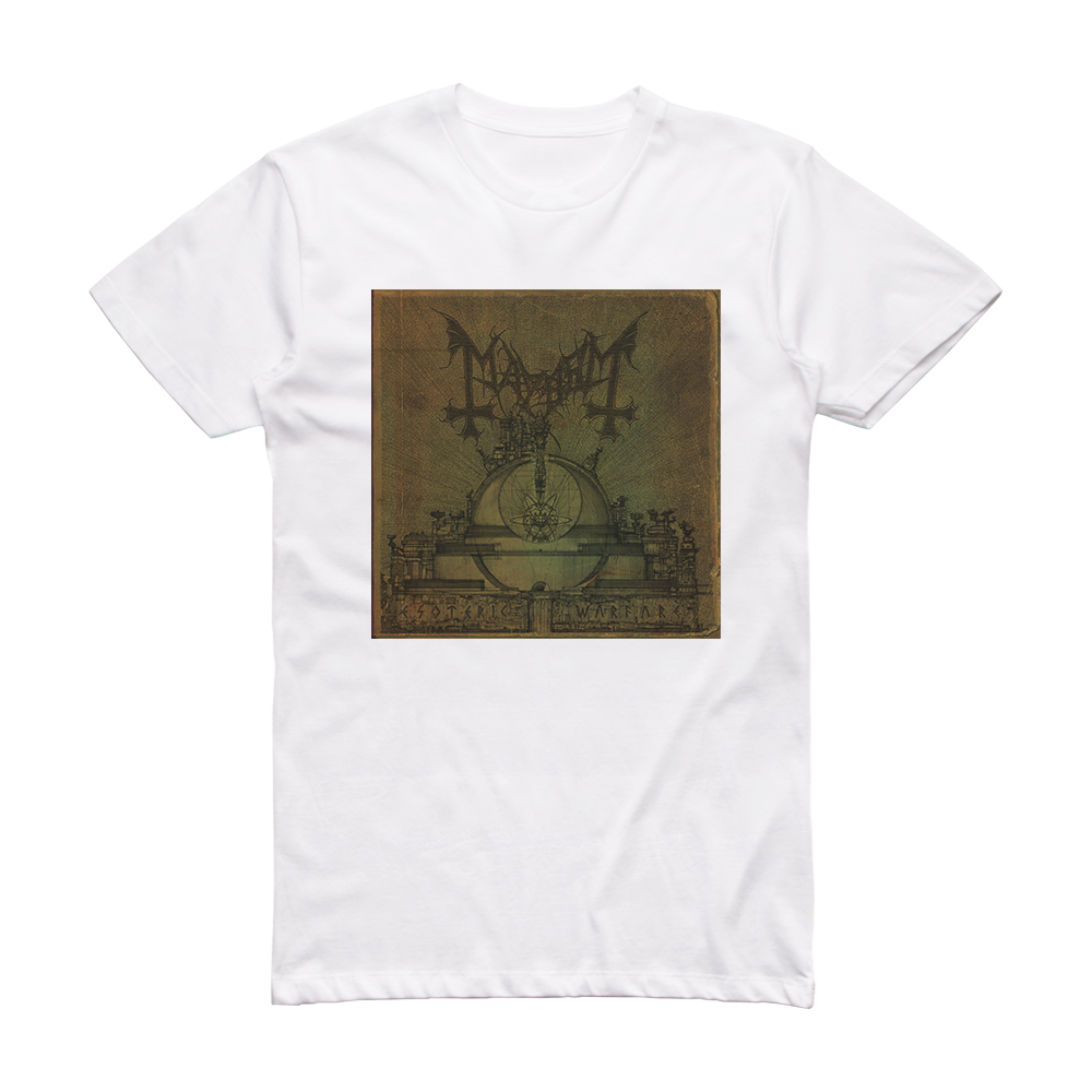 Mayhem Esoteric Warfare 2 Album Cover T-Shirt White – ALBUM COVER T-SHIRTS