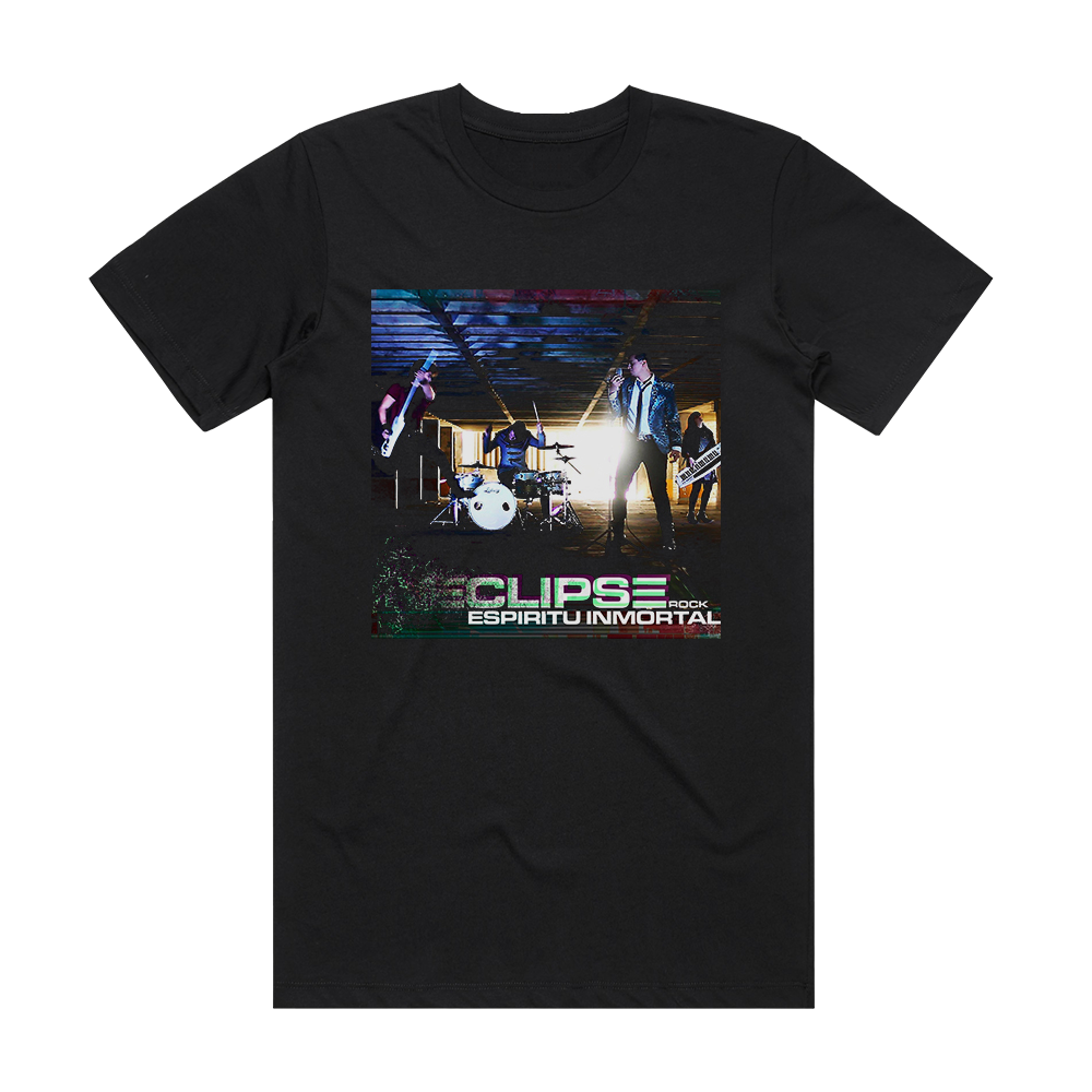 Eclipse Rock Espritu Inmortal Album Cover T-Shirt Black