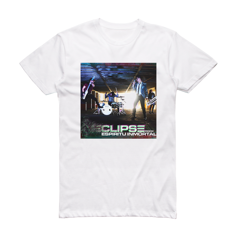 Eclipse Rock Espritu Inmortal Album Cover T-Shirt White