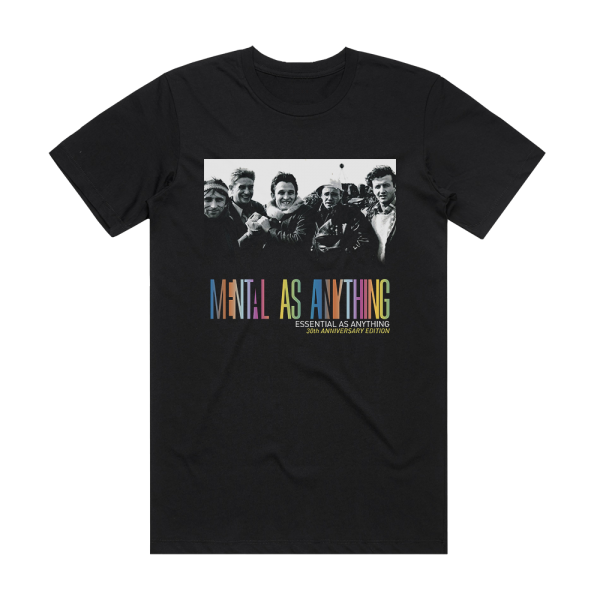 Mental as Anything Essential As Anything Album Cover T-Shirt Black