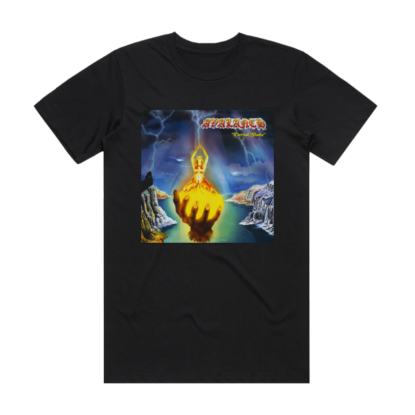 Avalanch Eternal Flame Album Cover T-Shirt Black