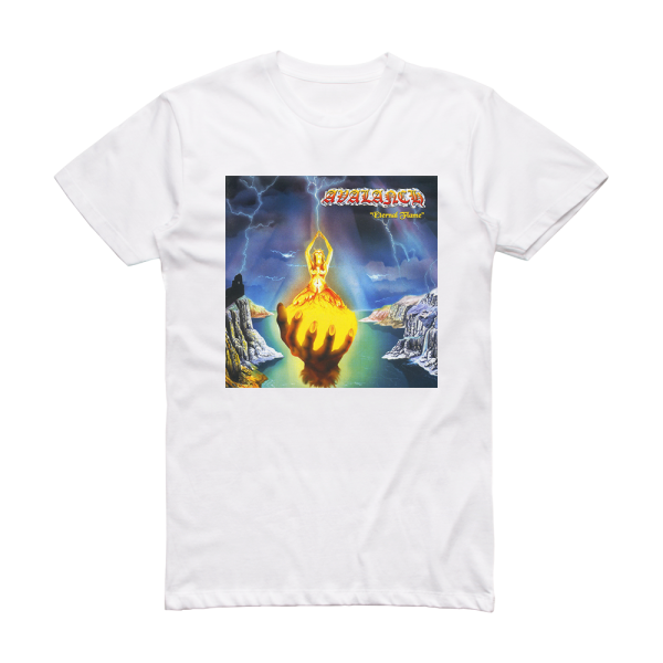 Avalanch Eternal Flame Album Cover T-Shirt White