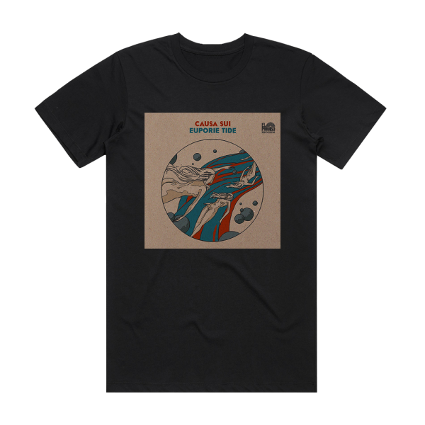 Causa Sui Euporie Tide Album Cover T-Shirt Black