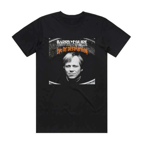 Barry McGuire Eve Of Destruction Album Cover T-Shirt Black