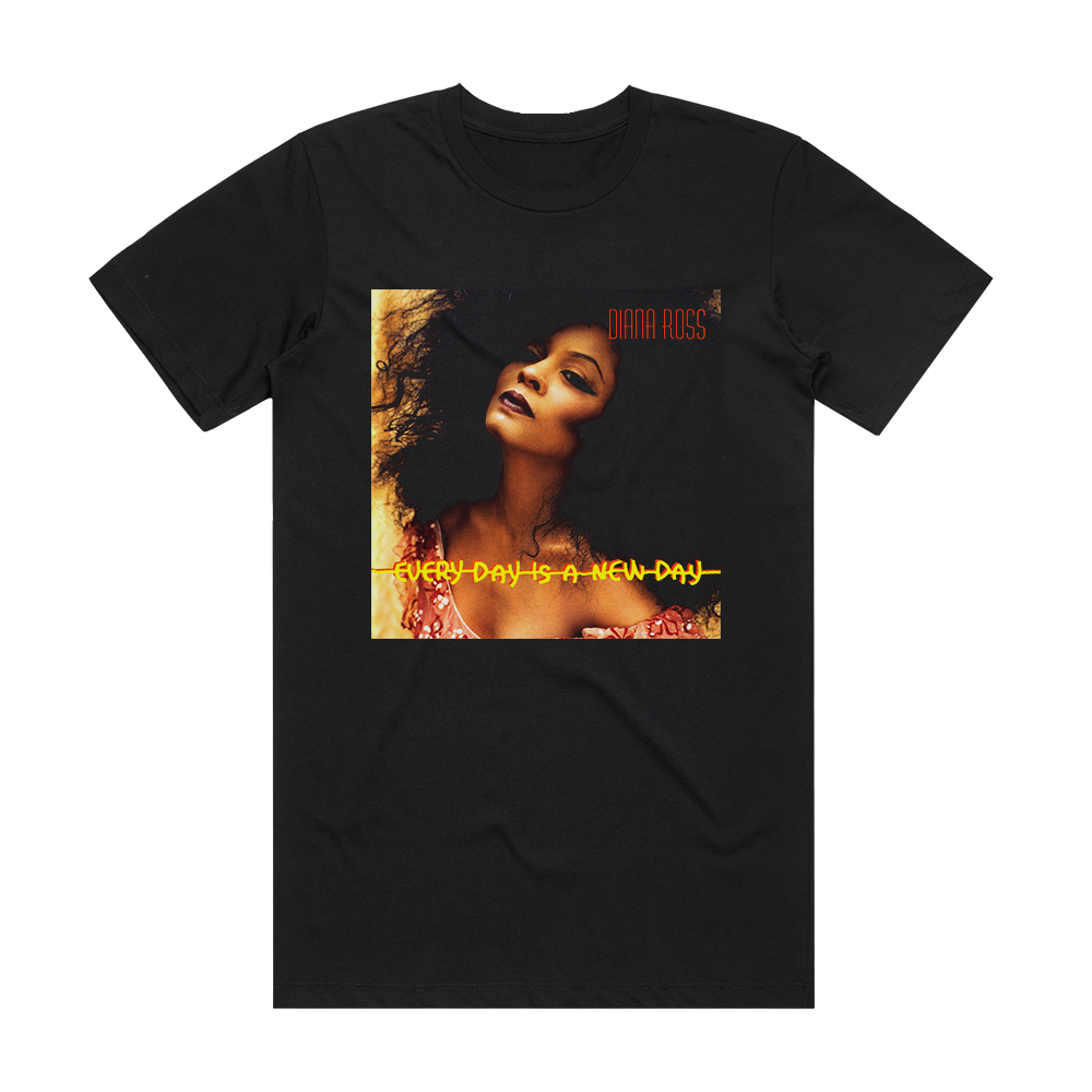 Diana Ross Every Day Is A New Day 1 Album Cover T-Shirt Black – ALBUM ...