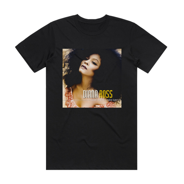 Diana Ross Every Day Is A New Day 2 Album Cover T-Shirt Black