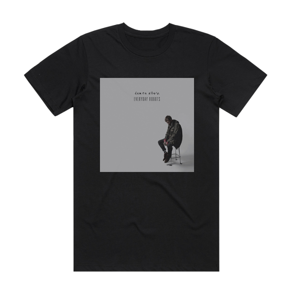 Damon Albarn Everyday Robots Album Cover T-Shirt Black