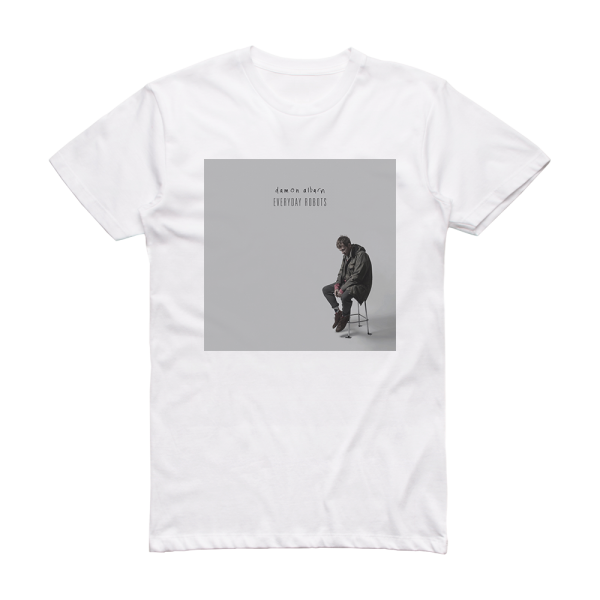 Damon Albarn Everyday Robots Album Cover T-Shirt White