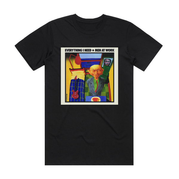 Men at Work Everything I Need Album Cover T-Shirt Black