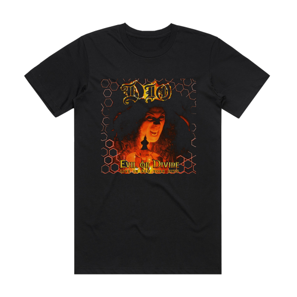 Dio Evil Or Divine Live In New York City Album Cover T-Shirt Black