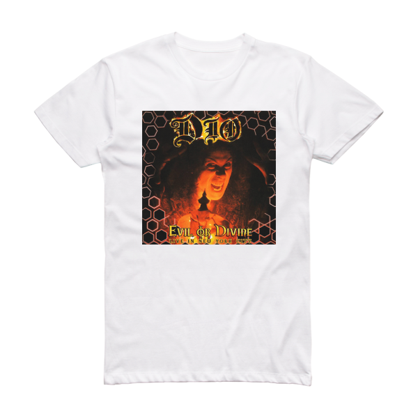 Dio Evil Or Divine Live In New York City Album Cover T-Shirt White