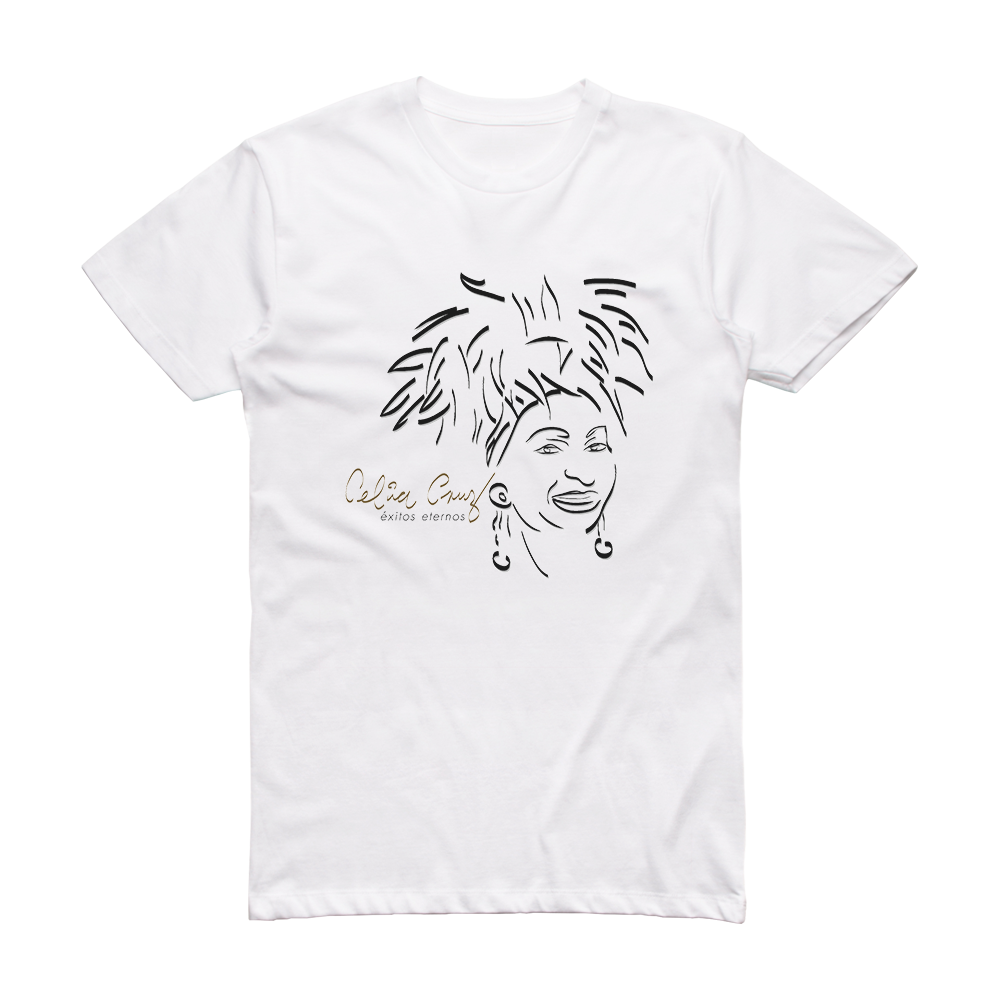 Celia Cruz Exitos Eternos Album Cover T-Shirt White – ALBUM COVER T-SHIRTS