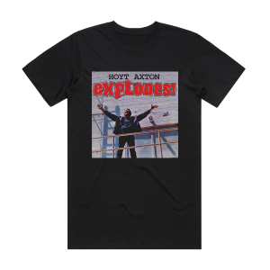 Hoyt Axton Explodes Album Cover T-Shirt Black