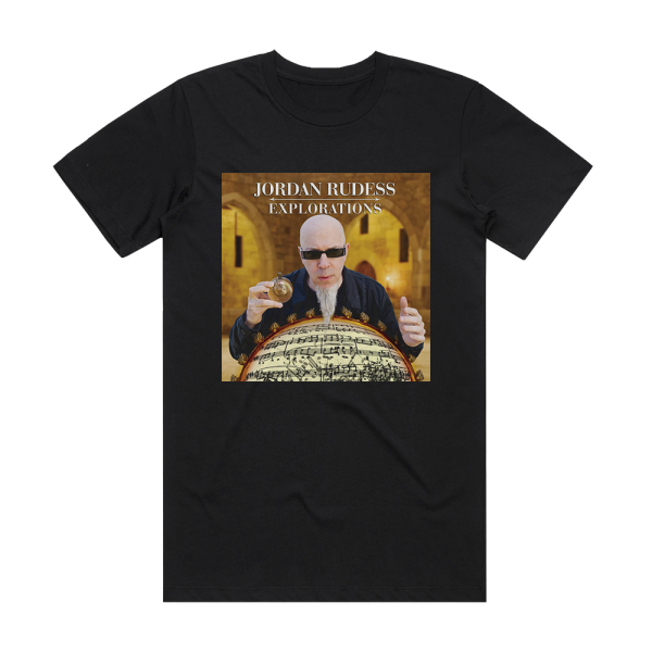 Jordan Rudess Explorations Album Cover T-Shirt Black