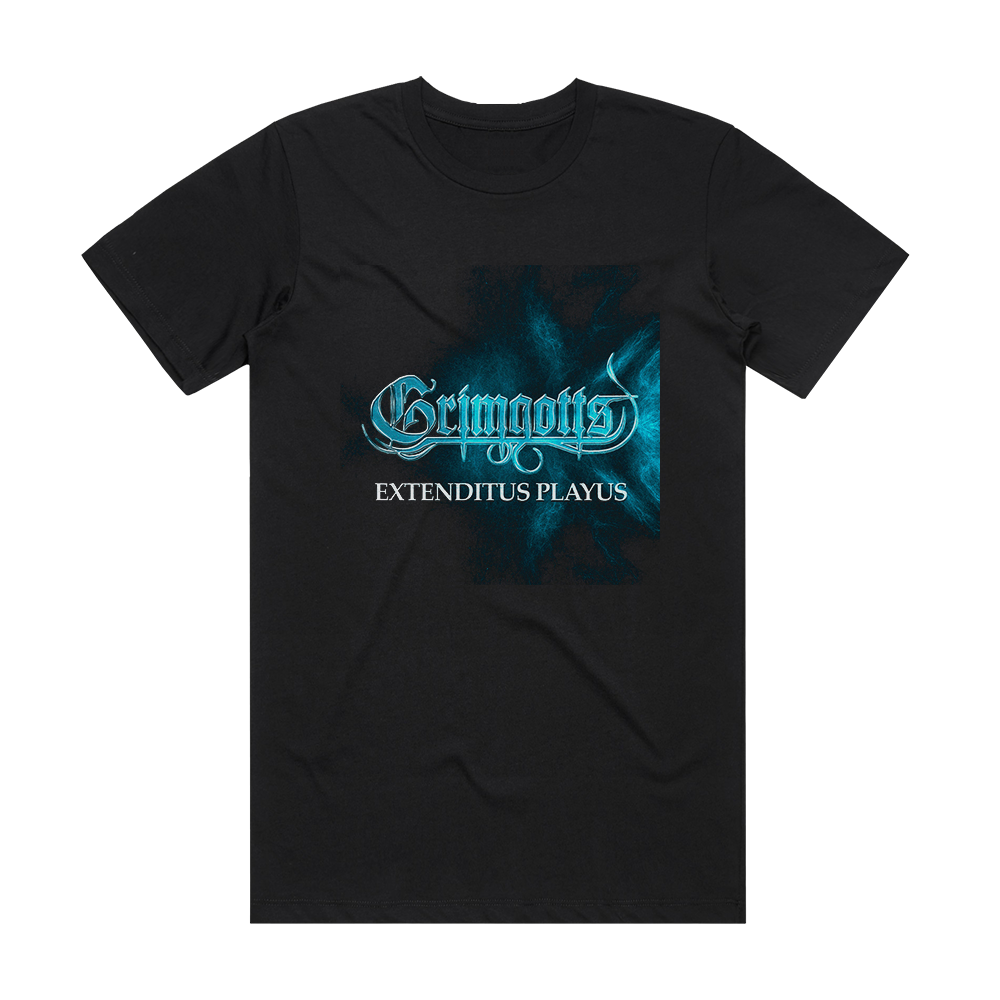 Grimgotts Extenditus Playus Album Cover T-Shirt Black
