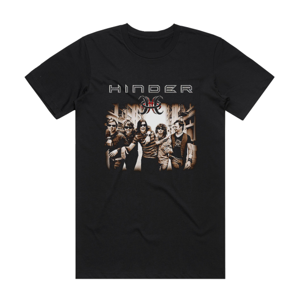 Hinder Extreme Behavior 2 Album Cover T-Shirt Black